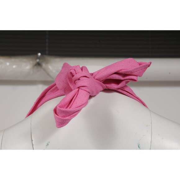 Jacquemus Womens La Robe Limao Halter Neck Dress Size 34 4 Pink Linen Polyester - Picture 7 of 12